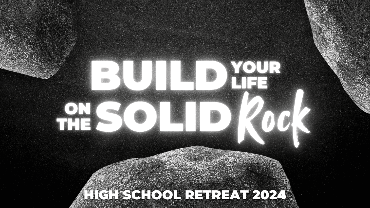 High School Retreat church graphic design