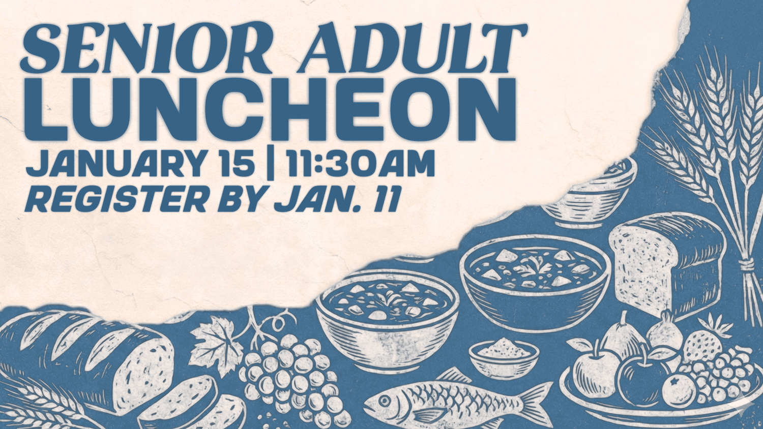 SAM Luncheon church graphic design