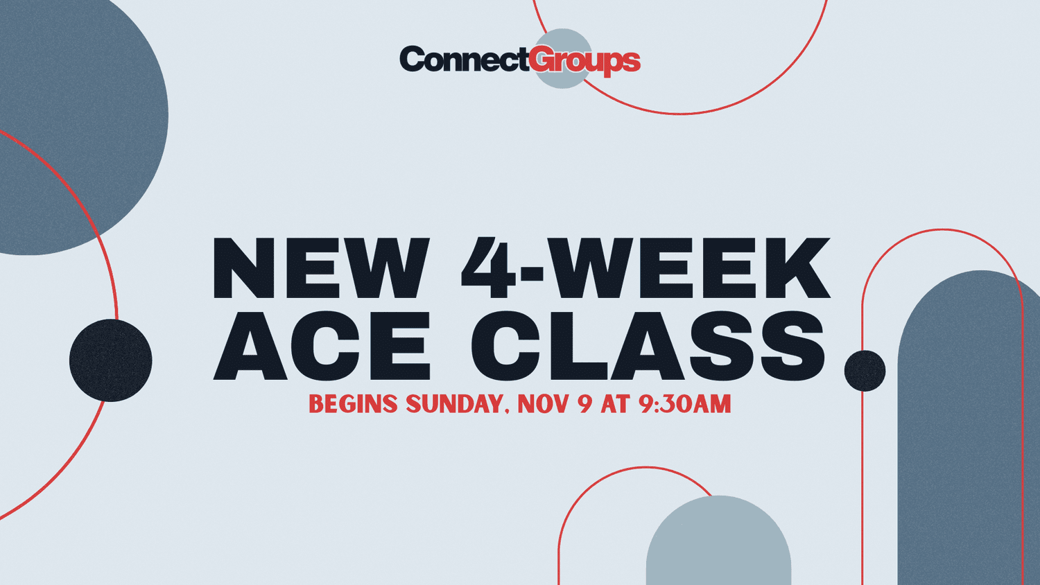 ACE Classes church graphic design